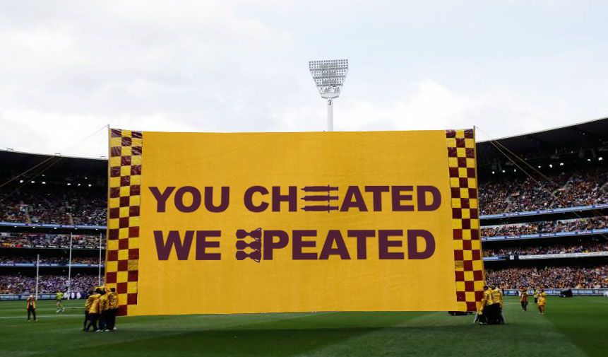 Hawthorn's Banner vs Essendon* Round 1, 2017