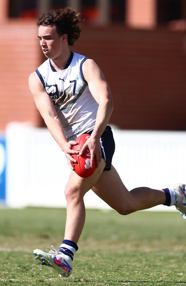 Ollie Hannaford was the best for the Rebels. Picture: [PLAYERCARD]Chris Hyde[/PLAYERCARD]/AFL Photos/via Getty Images