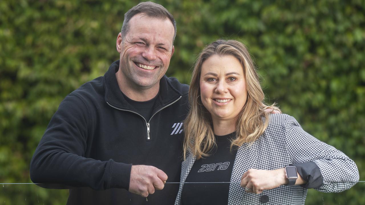 Brad and Donna Johnson have a new purpose, protecting young female footballers. Picture: Rob Leeson.