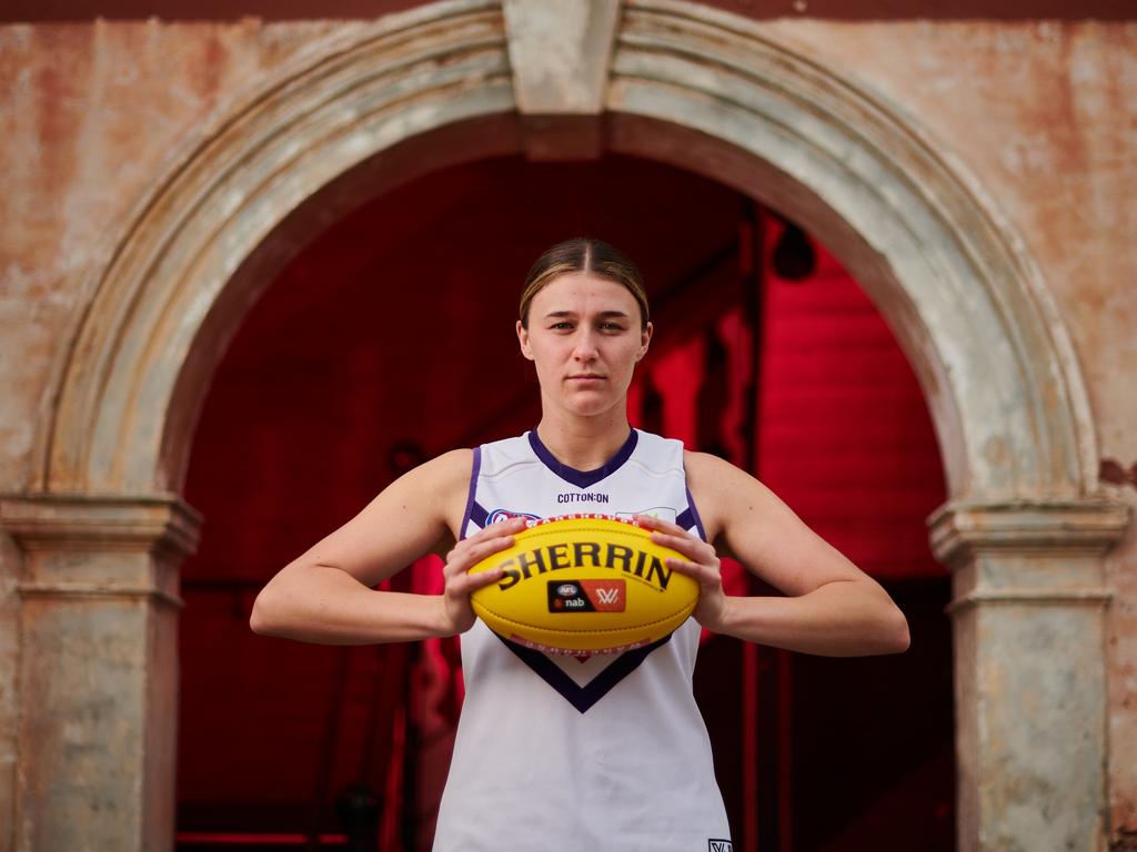 Emma O’Driscoll at Fremantle Oval. Picture: Daniel Carson/AFL Photos