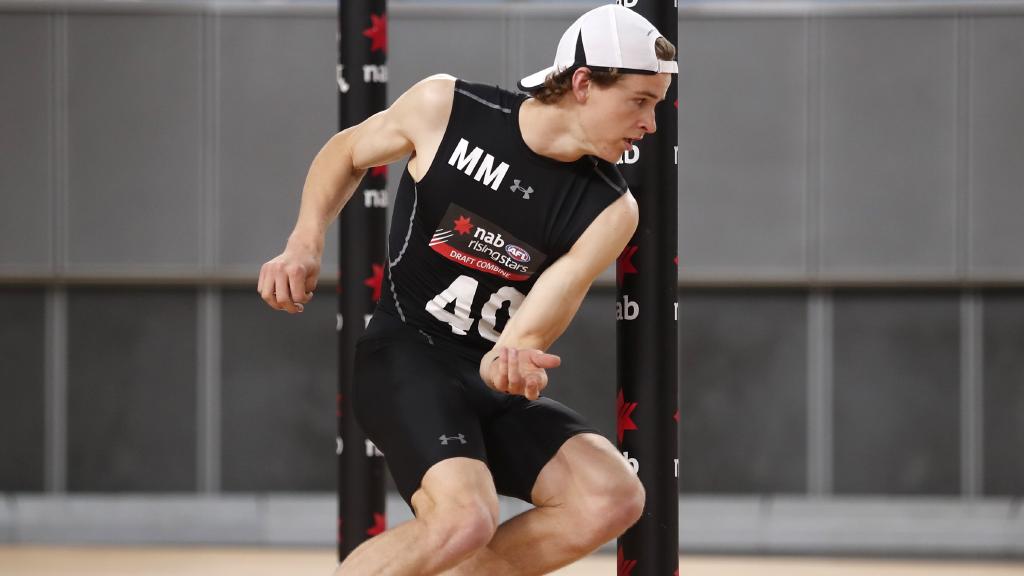 Thomson Dow at the draft combine. Picture: AFL Media