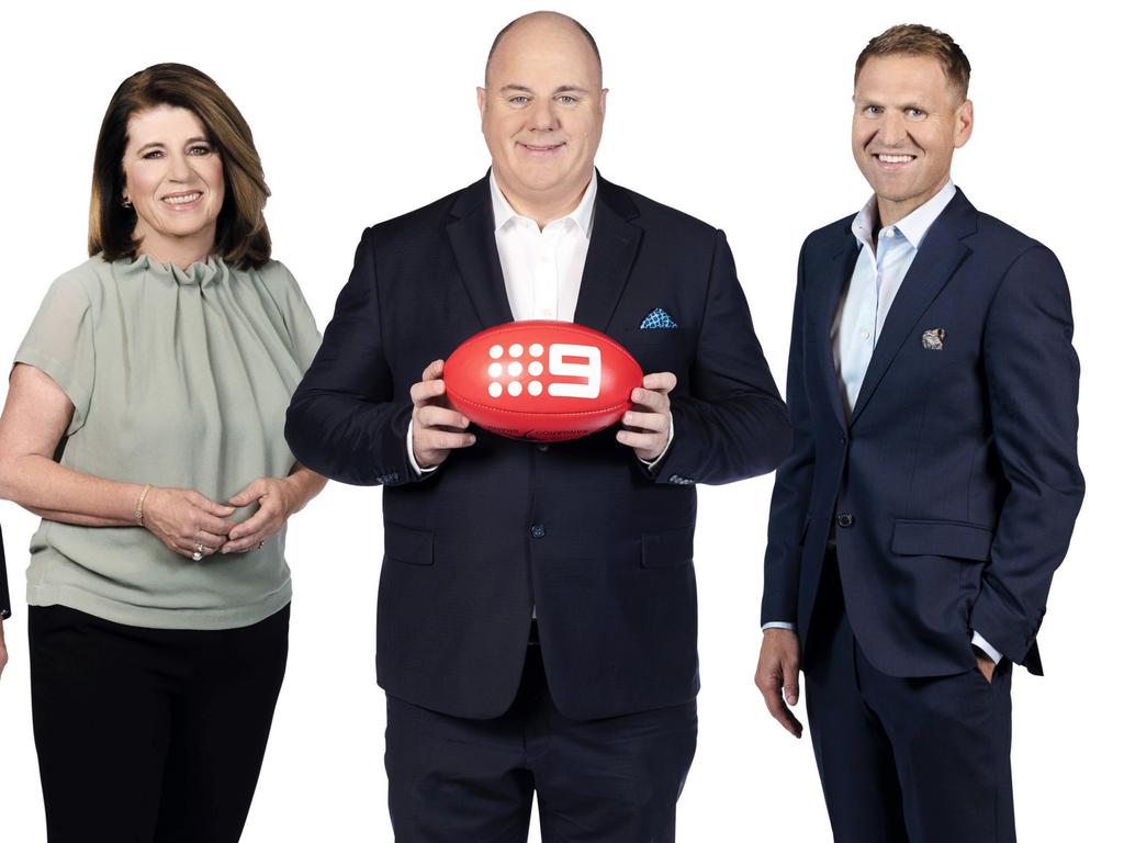 Caroline Wilson, Craig Hutchison and Kane Cornes have all left Channel 9. Picture: Supplied