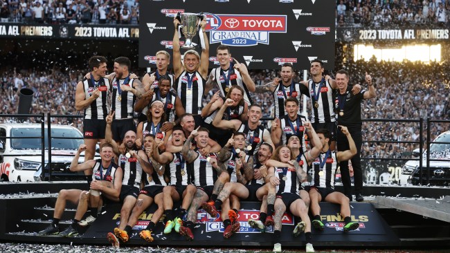 The Collingwood Magpies have won the AFL Grand Final beating Brisbane Lions by four points.  Picture: Michael Klein