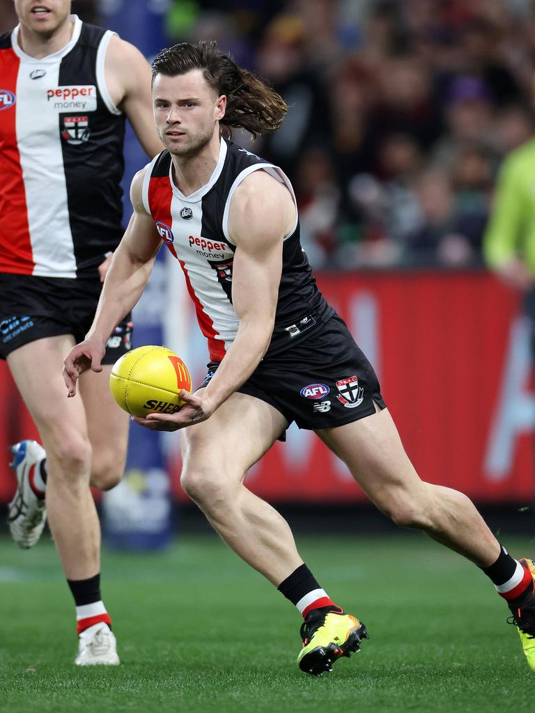 He has been compared to St Kilda’s Jack Sinclair. Picture: Mark Stewart