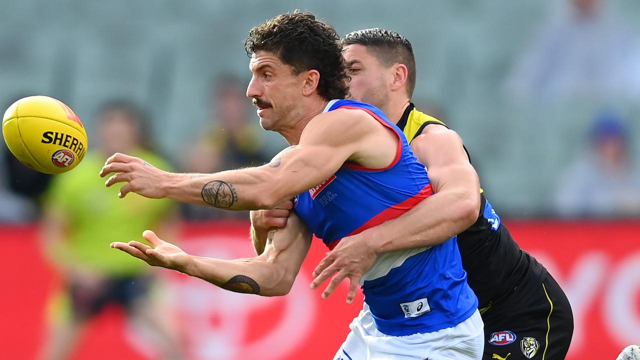 Liberatore will play his 200th game for the Bulldogs next weekend. (Photo by Quinn Rooney/Getty Images)