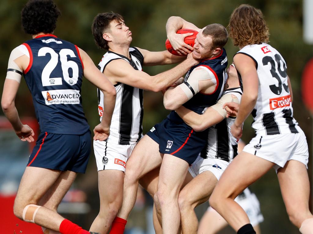 The naturally athletic Carmichael was also a talented cricketer before deciding to pursue a career in AFL. Picture: Dylan Burns/AFL Photos via Getty Images