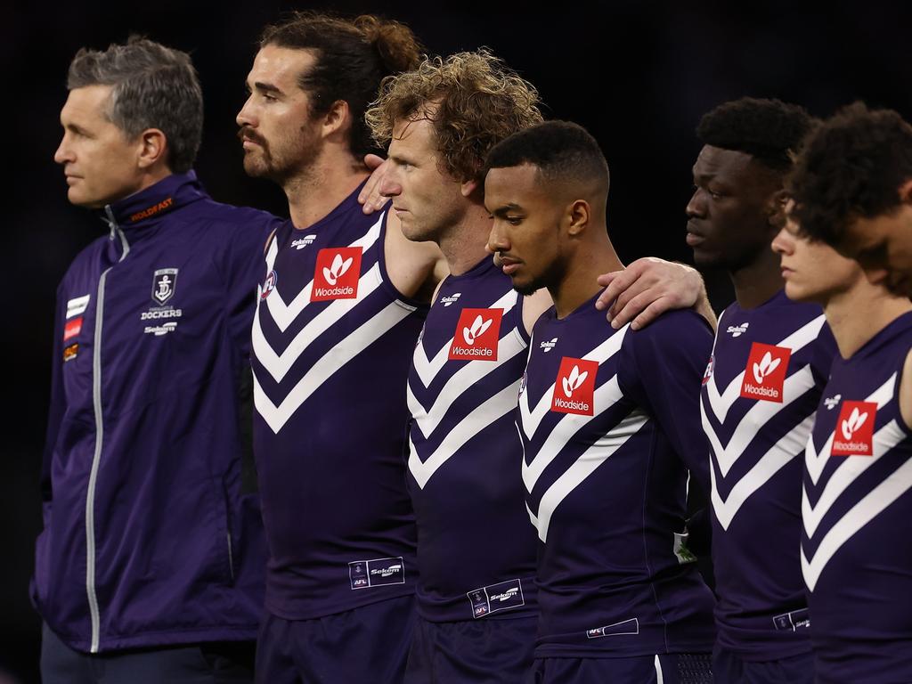 Pearce led Fremantle with aplomb through last year’s finals series. Picture: Paul Kane/Getty Images