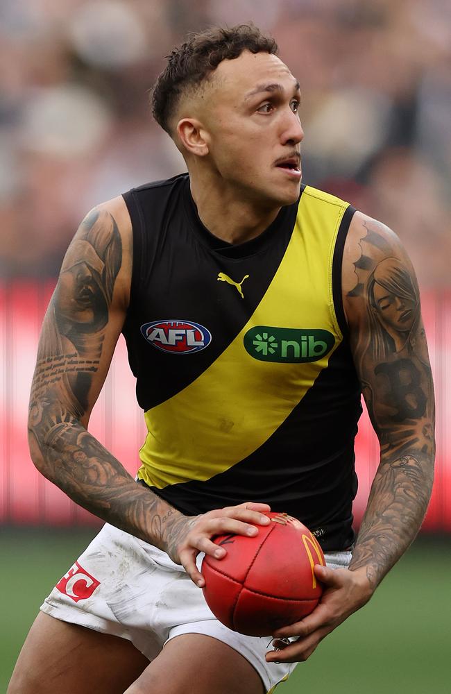 Fremantle is rumoured [PLAYERCARD]Shai Bolton[/PLAYERCARD] of the Richmond Tigers in action. Picture: Mark Stewart