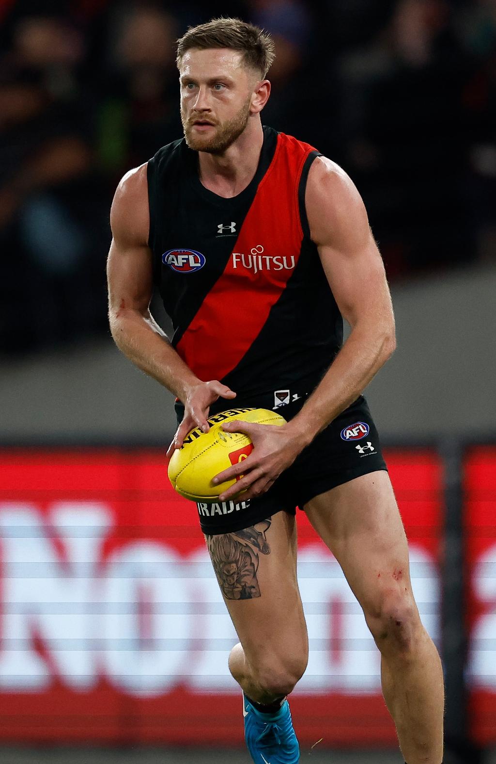 [PLAYERCARD]Jayden Laverde[/PLAYERCARD] is a required player at the Bombers. Picture: Michael Willson/AFL Photos via Getty Images.