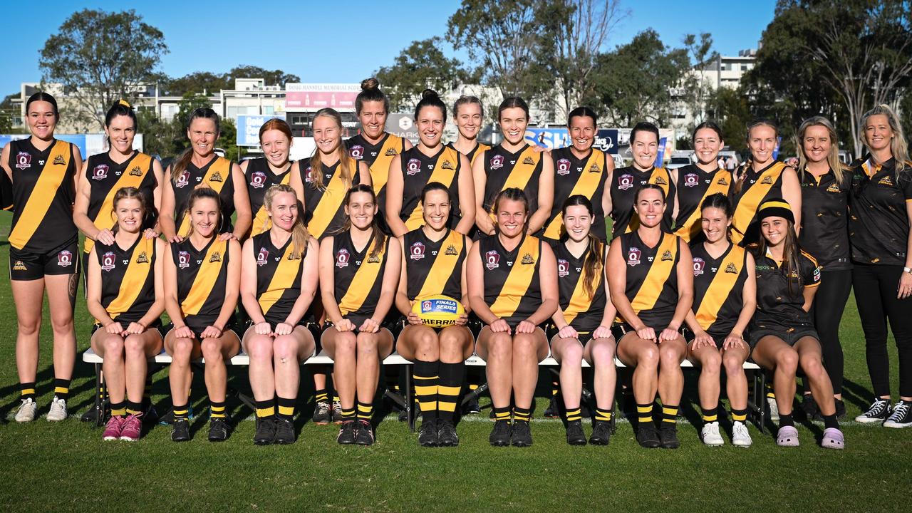 The proud Tweed Coast Tigers women who claimed the premiership.