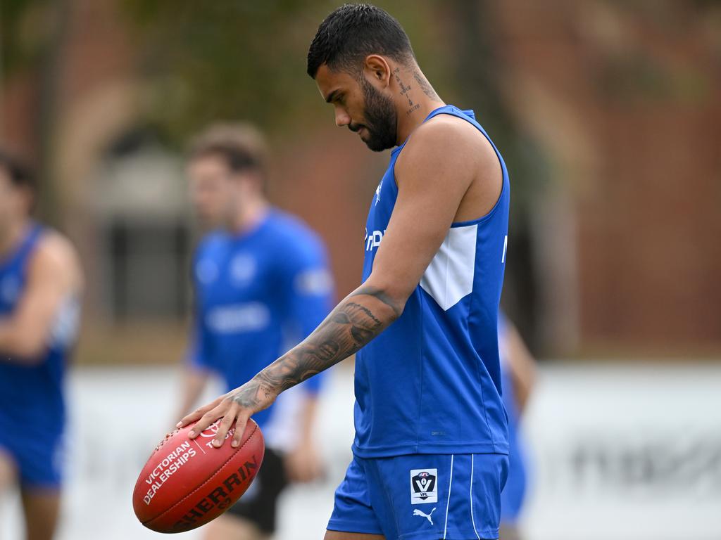 North Melbourne has stood the 23-year-old down. Picture: Morgan Hancock/Getty Images