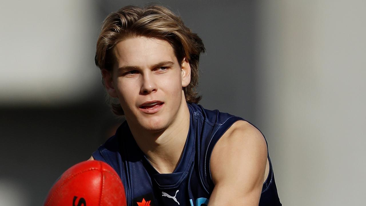 Will Ashcroft is torn about choosing the Lions or the open draft. Picture: Dylan Burns/AFL Photos via Getty Images