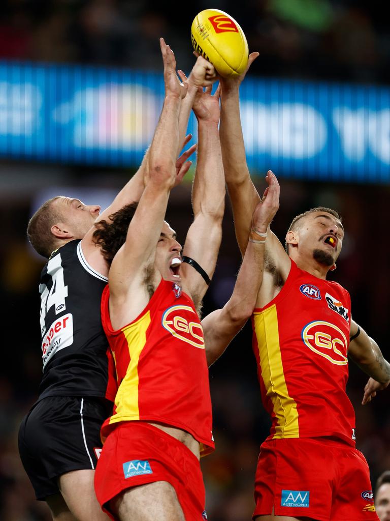 St Kilda’s [PLAYERCARD]Callum Wilkie[/PLAYERCARD] has been a rock in defence. Picture: Michael Willson/AFL Photos