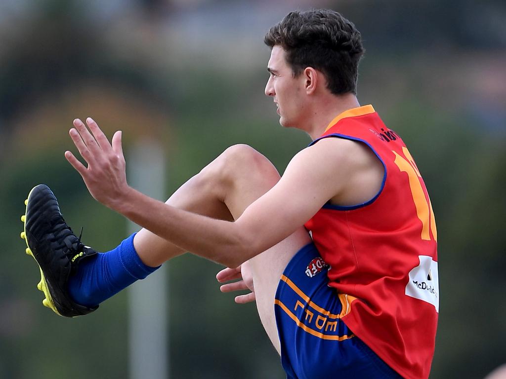 Ryan, pictured here playing for Maribyrnong Park, spent two years on North Melbourne’s list. Picture: Andy Brownbill