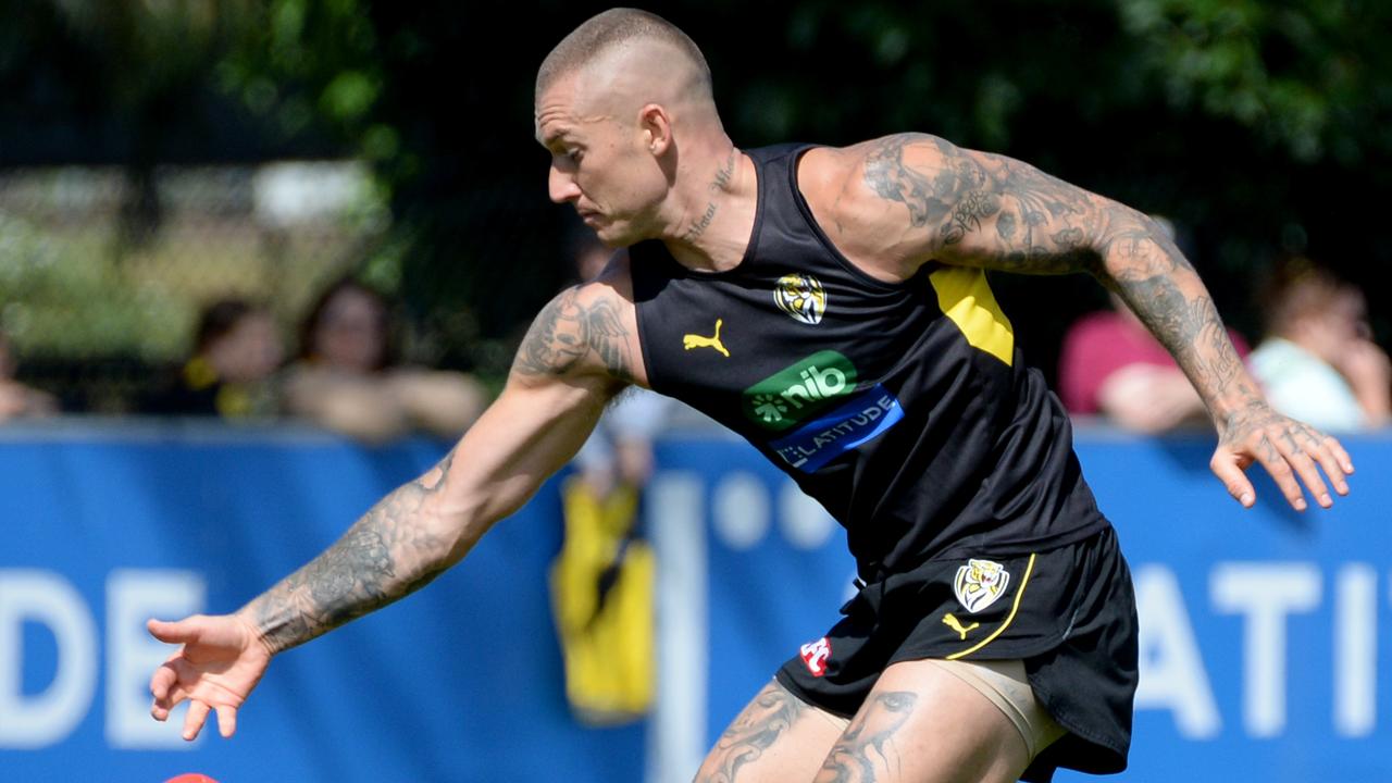 The Tigers are hopeful we will once again see the best of Dustin Martin in 2023. Picture: Andrew Henshaw