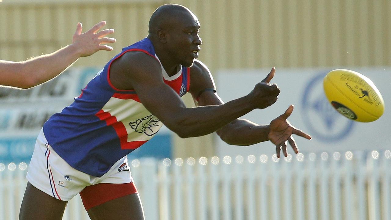 Anthony Daw in action for North Heidelberg.