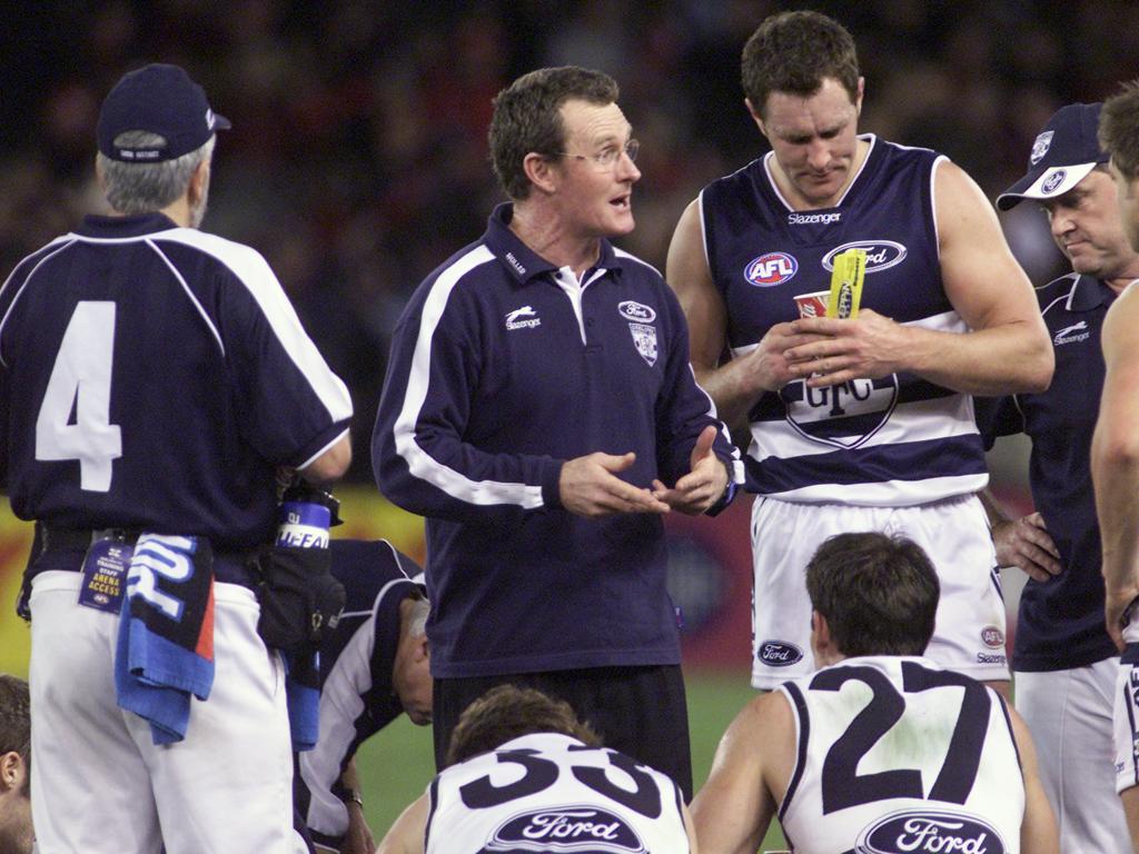 Brendan McCartney coaching the Cats.