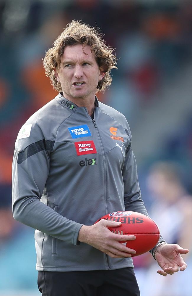 Giants assistant coach James Hird will appear on Footy Classified next year. Picture: Mark Metcalfe/AFL Photos/via Getty Images.