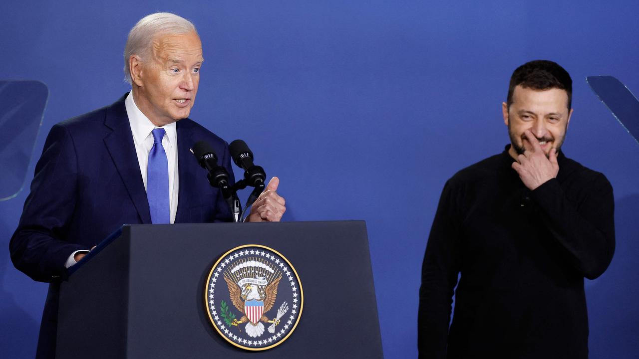 President Joe Biden called Ukraine President Volodymyr Zelenskyy the wrong name. Picture: AFP