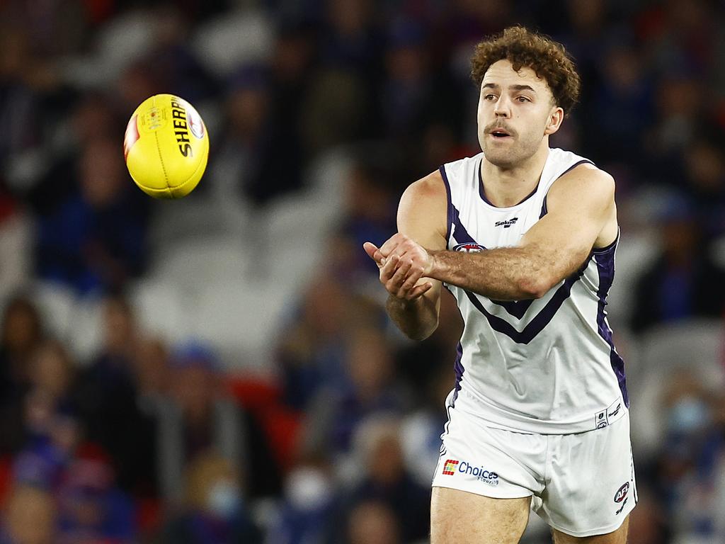 Logue has played an important role for the Dockers as they return to the AFL finals. Picture: Daniel Pockett/Getty Images