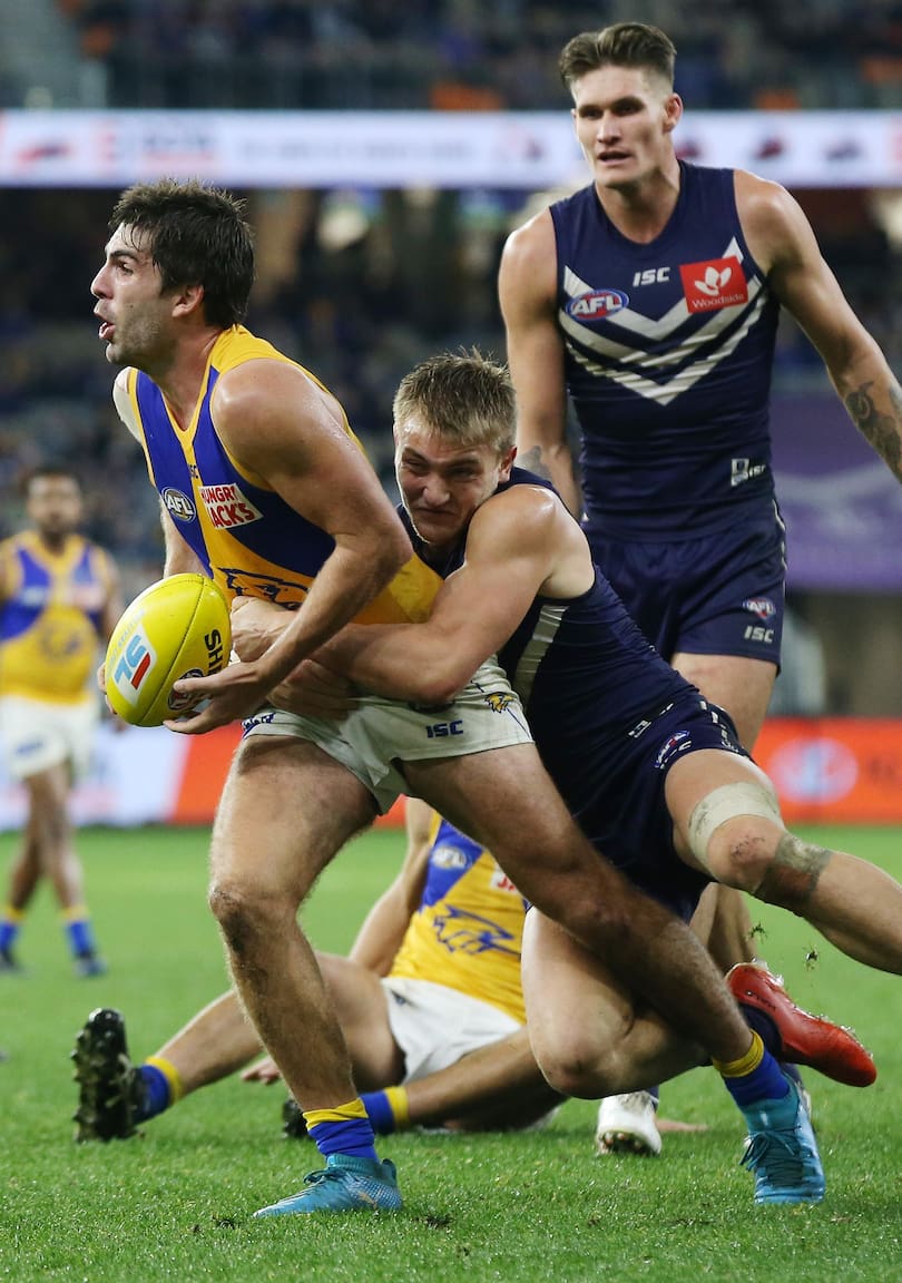 Young midfielder Mitch Crowden could provide the grunt the Dockers need in the midfield.