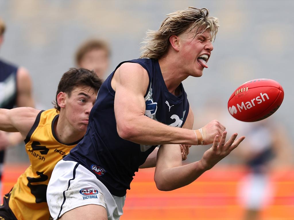 Josh Smillie leant on advice from [PLAYERCARD]Patrick Cripps[/PLAYERCARD] this year. Picture: Getty Images