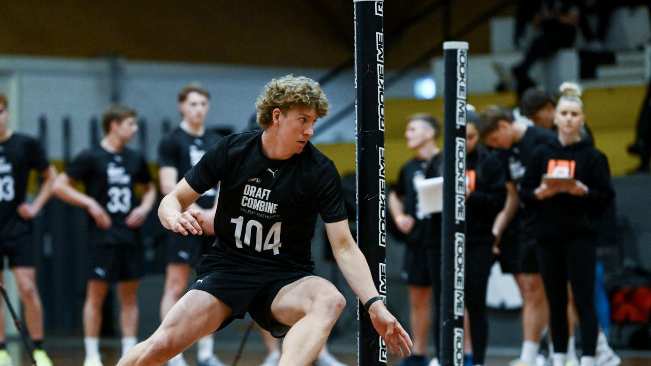 Woodville-West Torrens draft hopeful Patrick Weckert. Picture: Mark Brake/AFL Photos/Getty Images