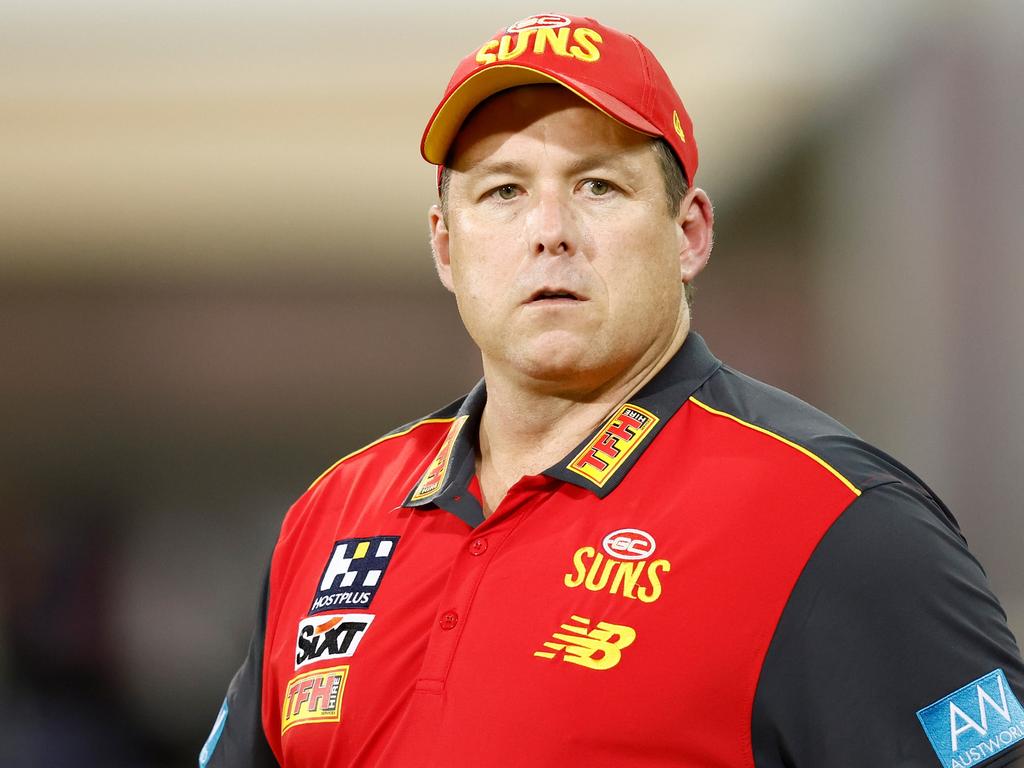 [PLAYERCARD]Stuart Dew[/PLAYERCARD] was the only AFL coach to be sacked last year, but there could be more to come. Picture: Getty Images