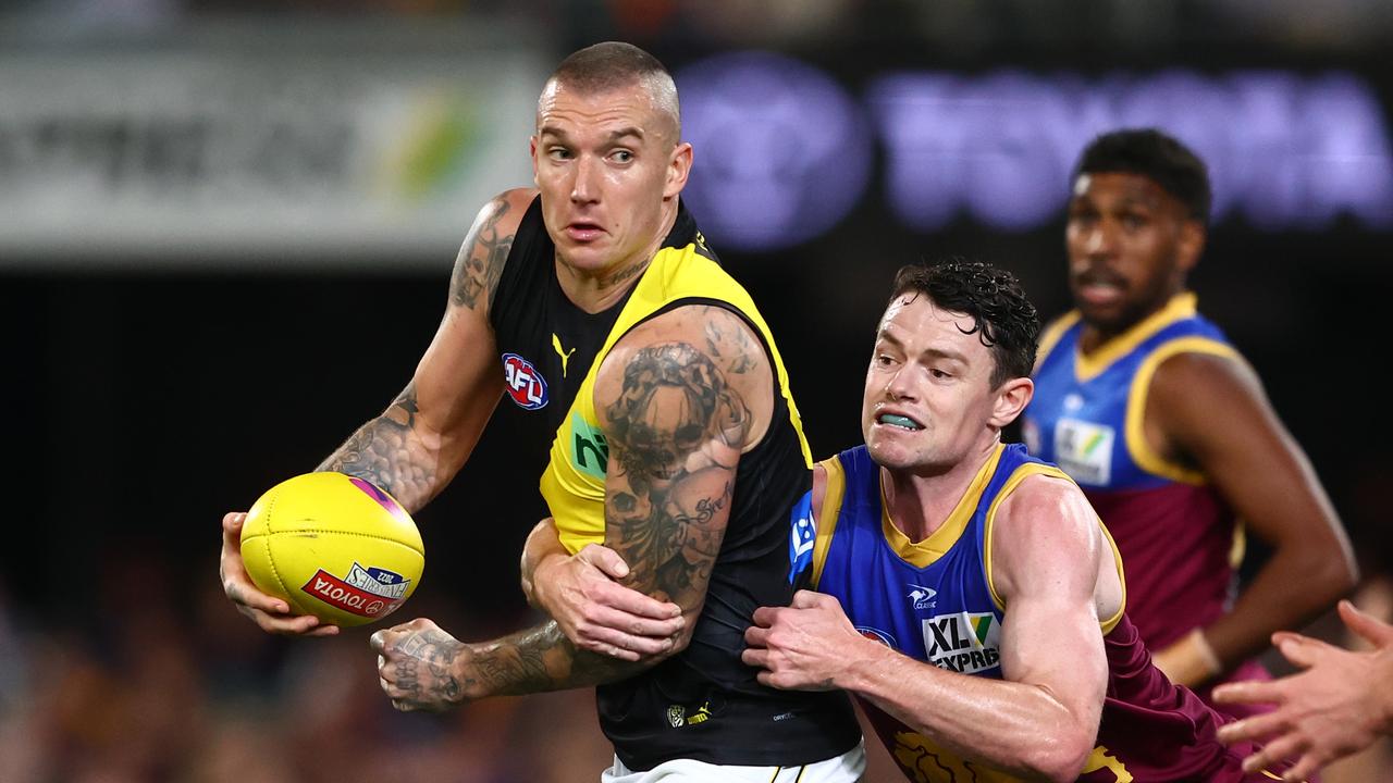 Dustin Martin is still a matchwinner on his day. Picture: [PLAYERCARD]Chris Hyde[/PLAYERCARD]/AFL Photos/via Getty Images