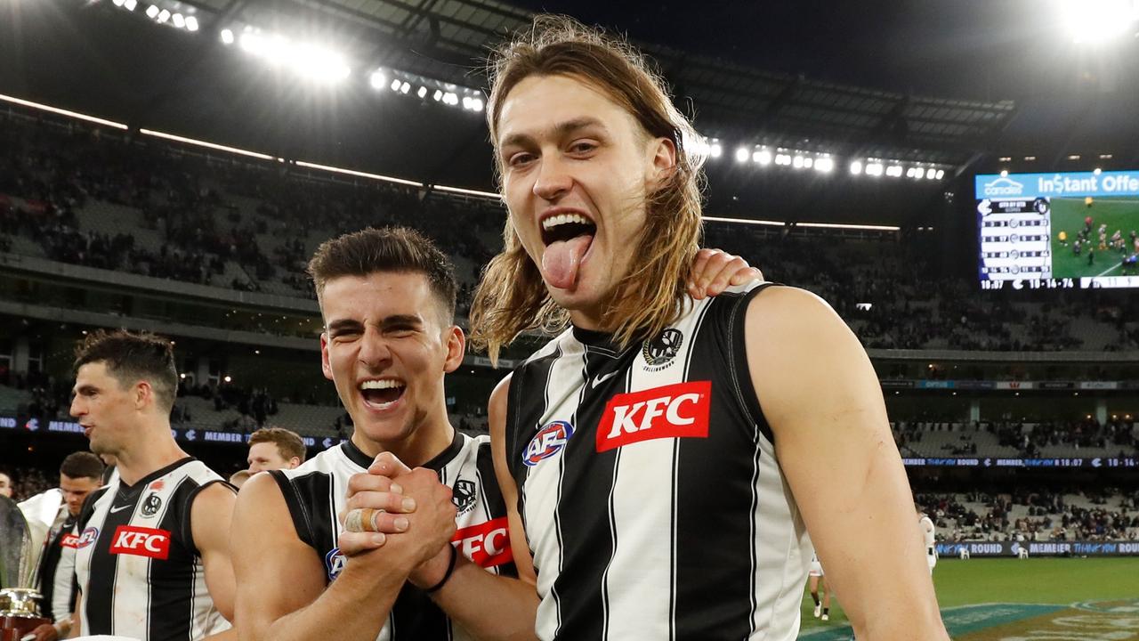 Darcy Moore is one of two Pies in the top 10 defenders in the AFL. Picture: Dylan Burns/AFL Photos via Getty Images