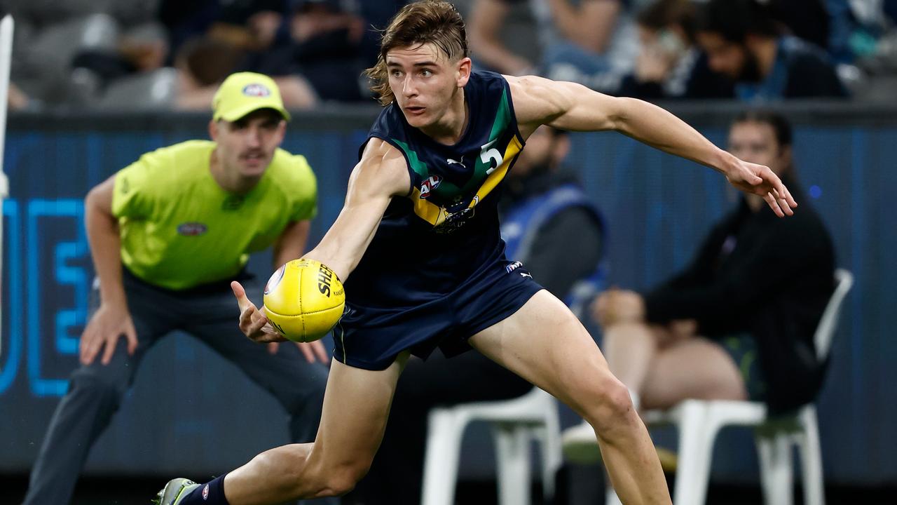 Riley Hardeman adds to the Roos’ impressive draft haul. Picture: Getty Images