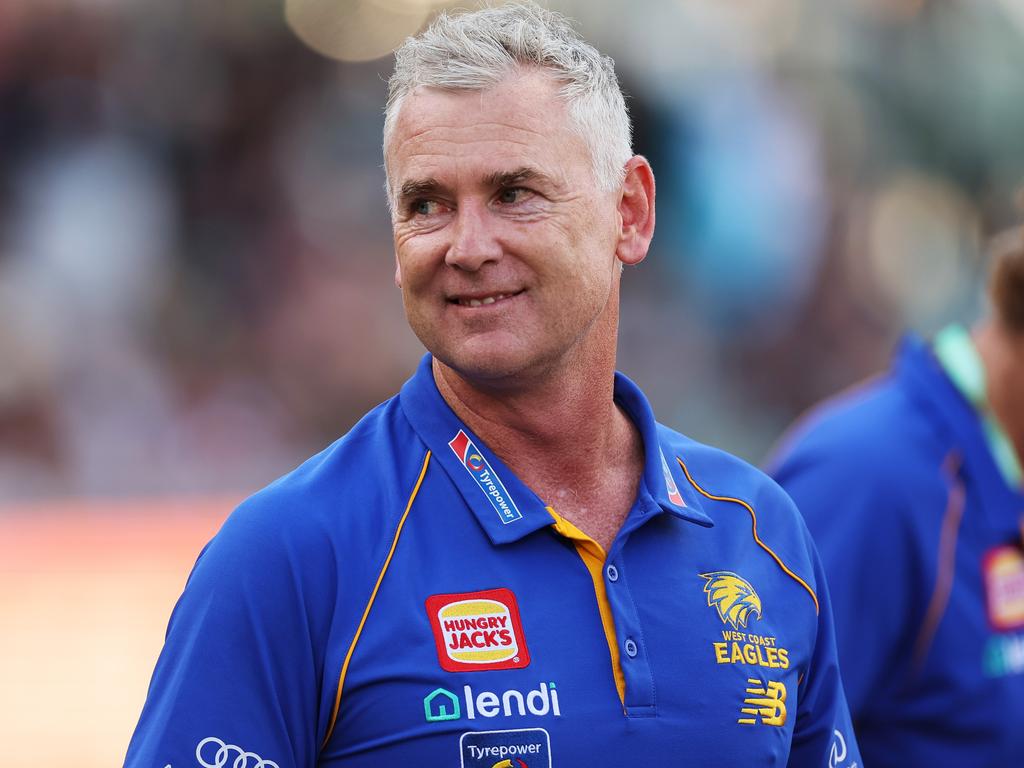 The Eagles elected to keep Adam Simpson on as coach. Picture: Getty Images