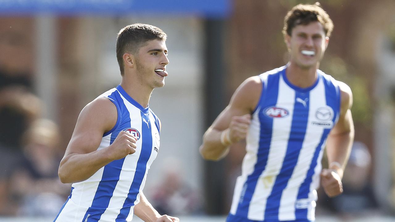 Harry Sheezel has North Melbourne fans excited. Picture: Daniel Pockett/AFL Photos