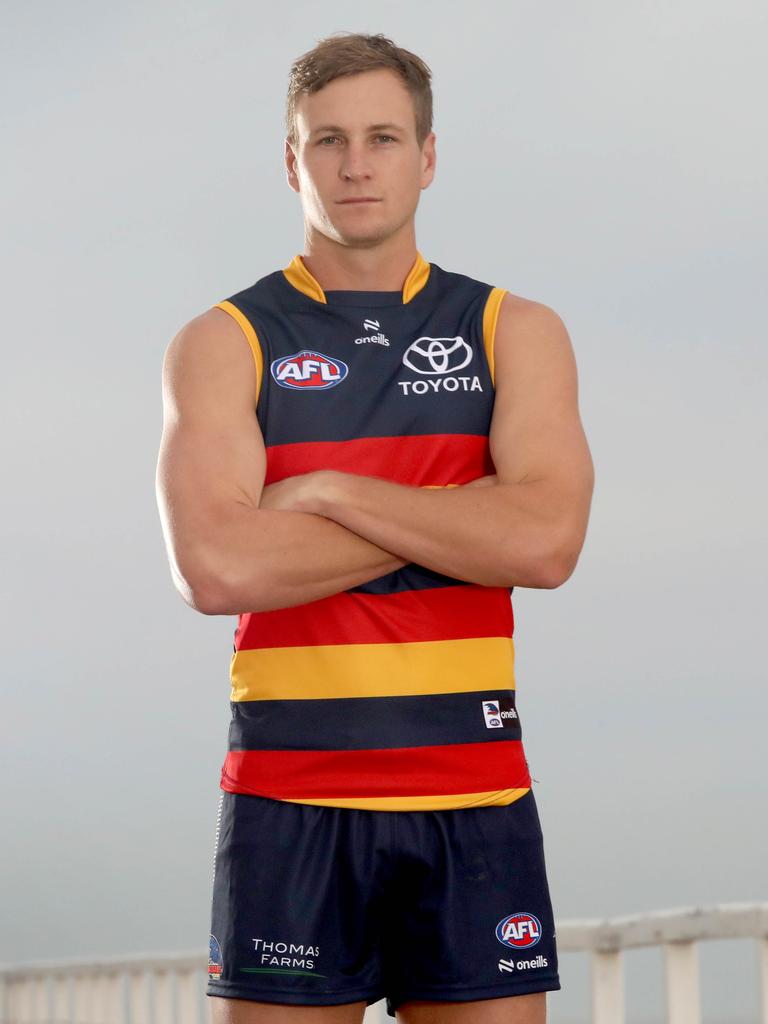 [PLAYERCARD]Jordan Dawson[/PLAYERCARD] will lead the Crows again in 2024. Picture: Dean Martin