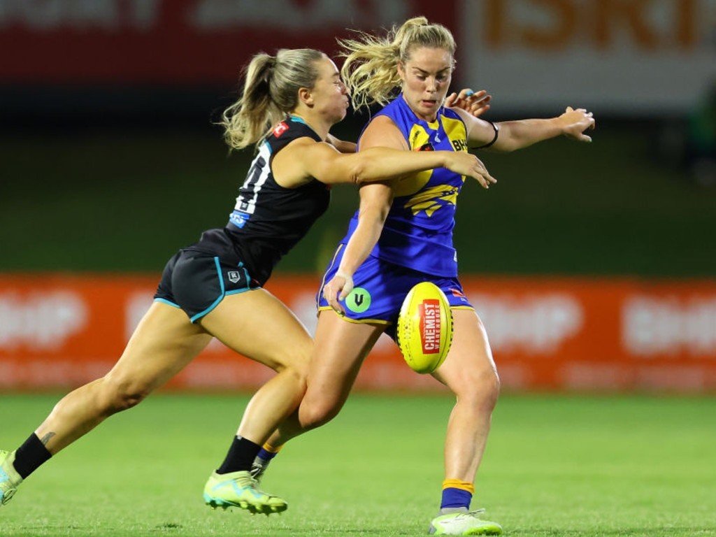 Aisling McCarthy has opened up on joining the Dockers, revealing the move from West Coast to Fremantle has been more than one year in the making. Picture: Getty Images