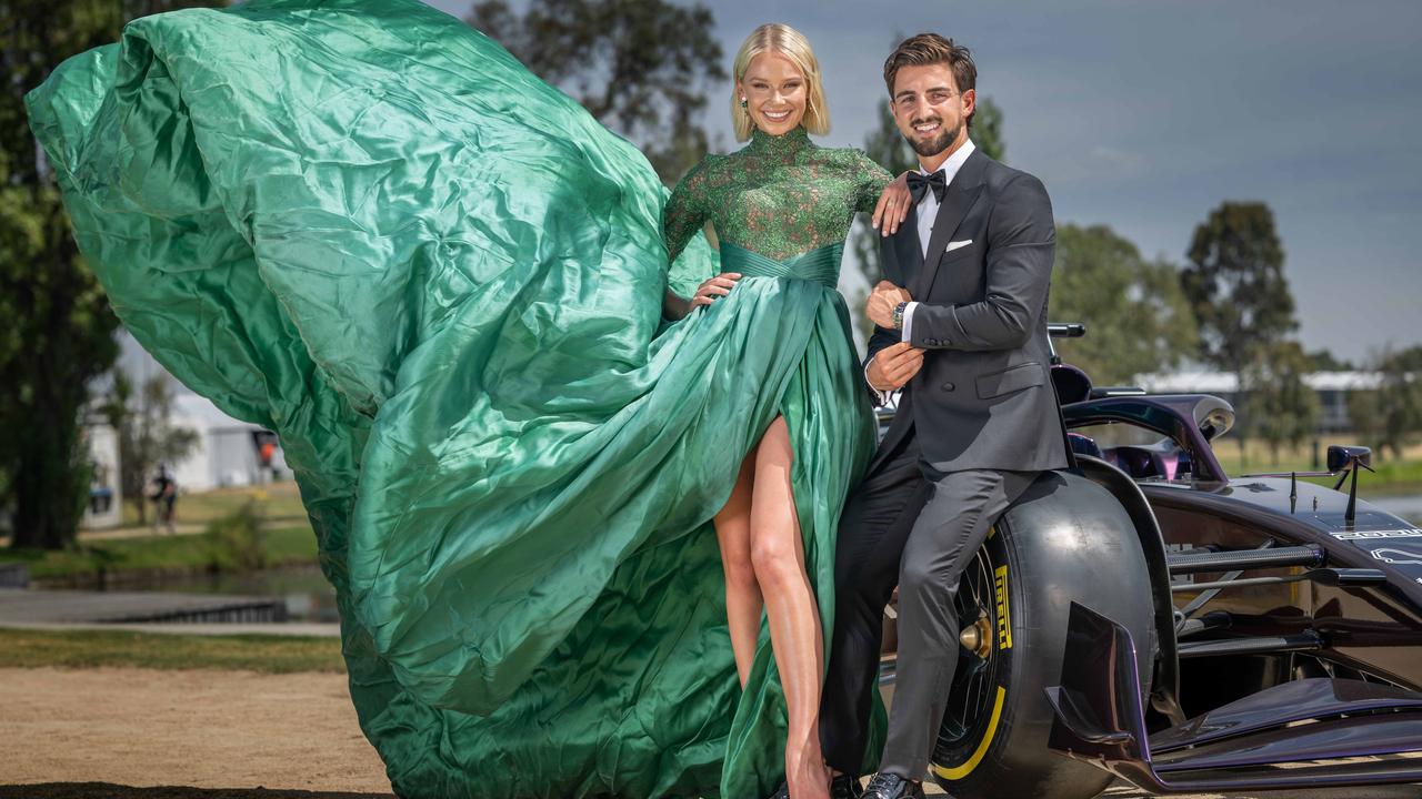 The couple are working together as ambassadors for the Grand Prix. Picture: Tony Gough