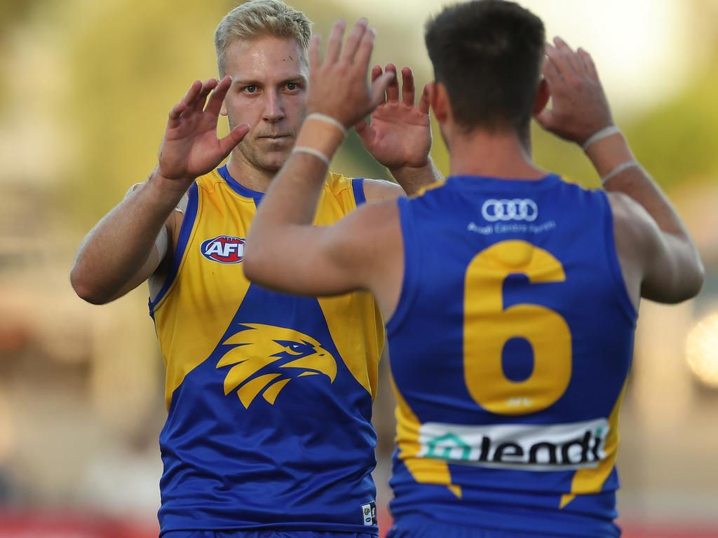 [PLAYERCARD]Oscar Allen[/PLAYERCARD] and Dom Sheed will need to stand up. Picture: Will Russell/AFL Photos via Getty Images