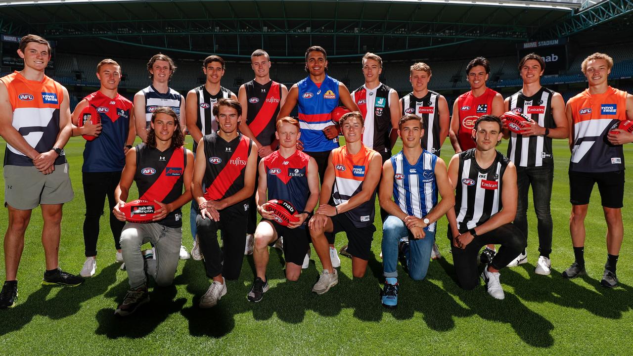 The Victorian first round draft picks from the 2020 draft. (Photo by Michael Willson/AFL Photos via Getty Images)