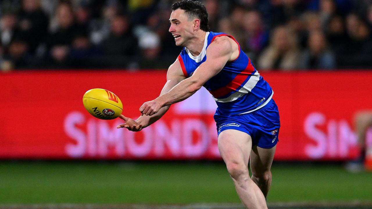 [PLAYERCARD]Toby McLean[/PLAYERCARD]’s future at the Bulldogs is uncertain. Picture: Morgan Hancock/Getty Images.