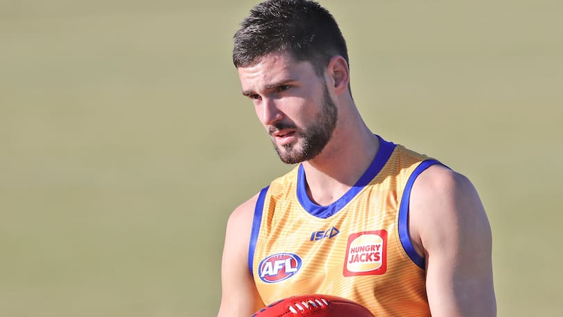 Jarrod Brander returns to training at Mineral Resources Park, Lathlain.