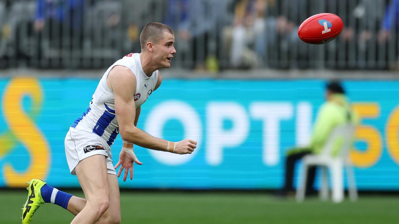 It’s been an impressive turnaround from [PLAYERCARD]Bailey Scott[/PLAYERCARD]. Picture: Will Russell/AFL Photos