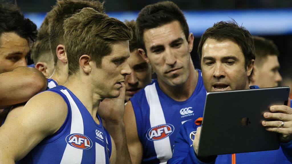 Brad Scott took North Melbourne to two preliminary finals. Picture: Wayne Ludbey