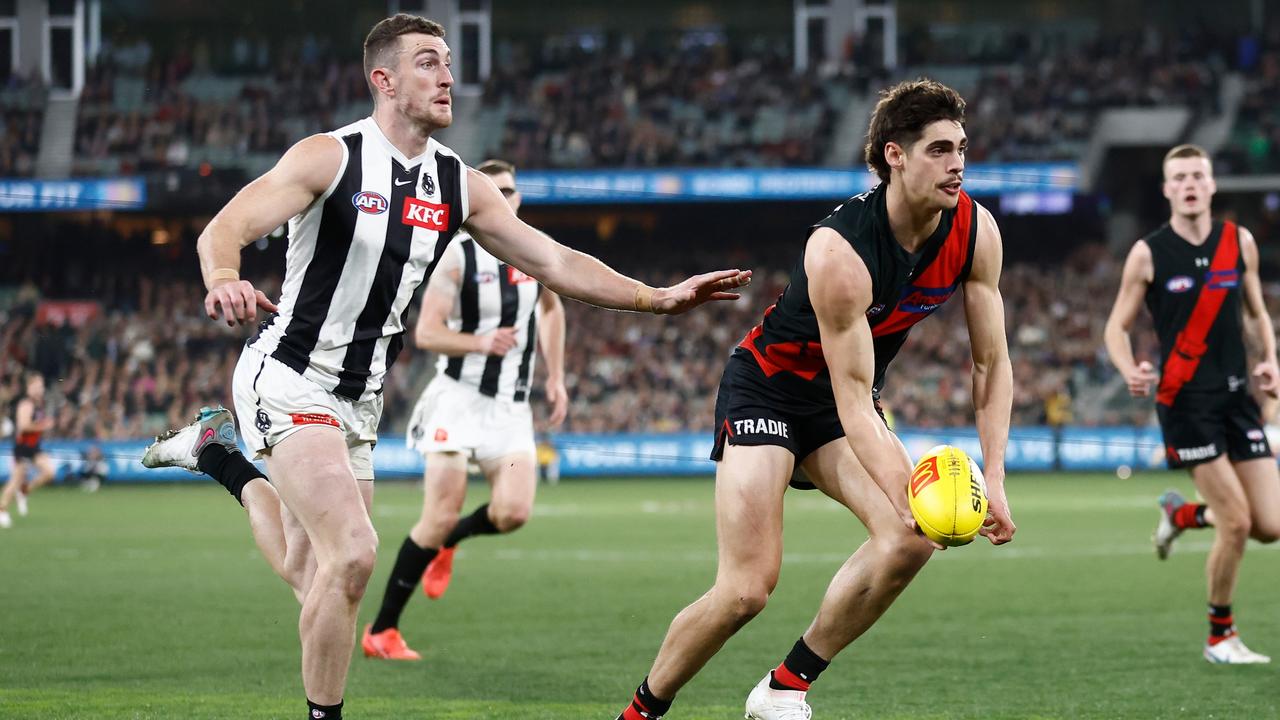 Port Adelaide’s chances of landing [PLAYERCARD]Brandon Zerk-Thatcher[/PLAYERCARD] could rest on [PLAYERCARD]Ben McKay[/PLAYERCARD]. Picture: Michael Willson/AFL Photos via Getty Images.