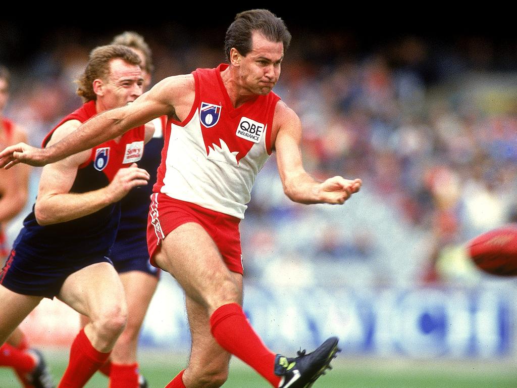 Swans team of the century player Dennis Carroll. Picture: Tony Feder/Getty Images