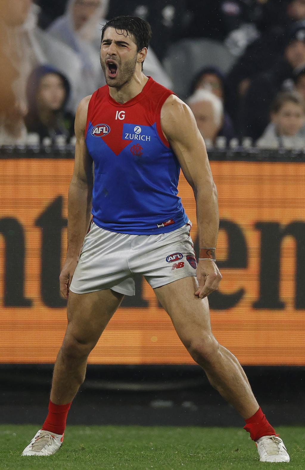 [PLAYERCARD]Christian Petracca[/PLAYERCARD] could force a trade away from Melbourne. Picture: Michael Klein