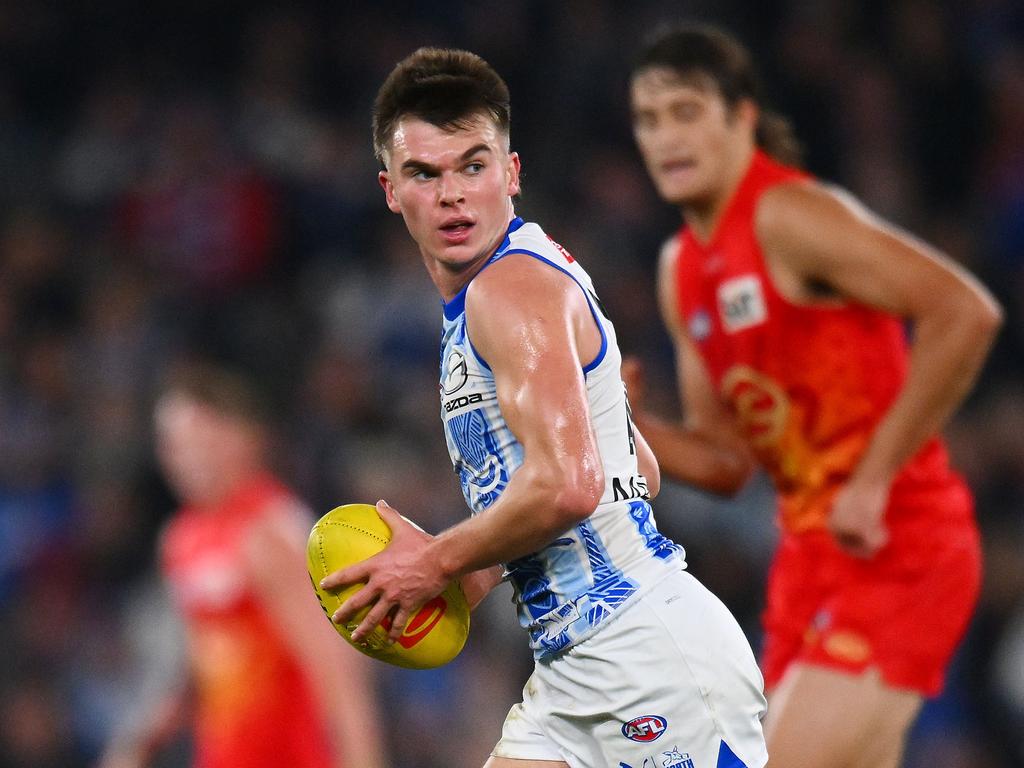 Colby McKercher will be a star for North Melbourne. Picture: Morgan Hancock/AFL Photos/via Getty Images.