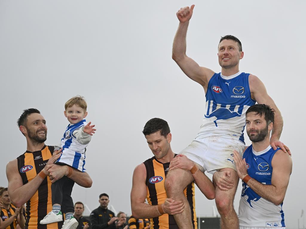 Liam Shiels has retired. Picture: Steve Bell/AFL Photos