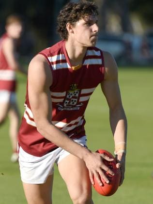 Crows Next Generation Academy prospect James Borlase in action for Prince Alfred College. Picture: Naomi Jellicoe