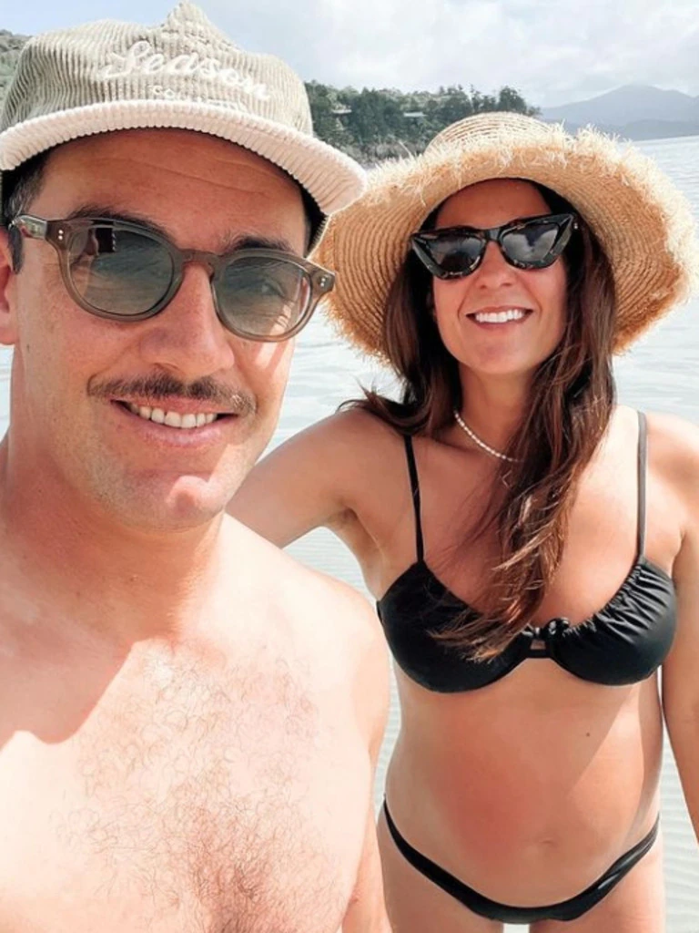 [PLAYERCARD]Taylor Walker[/PLAYERCARD] and wife Ellie on a babymoon in Hamilton Island. Picture: Instagram