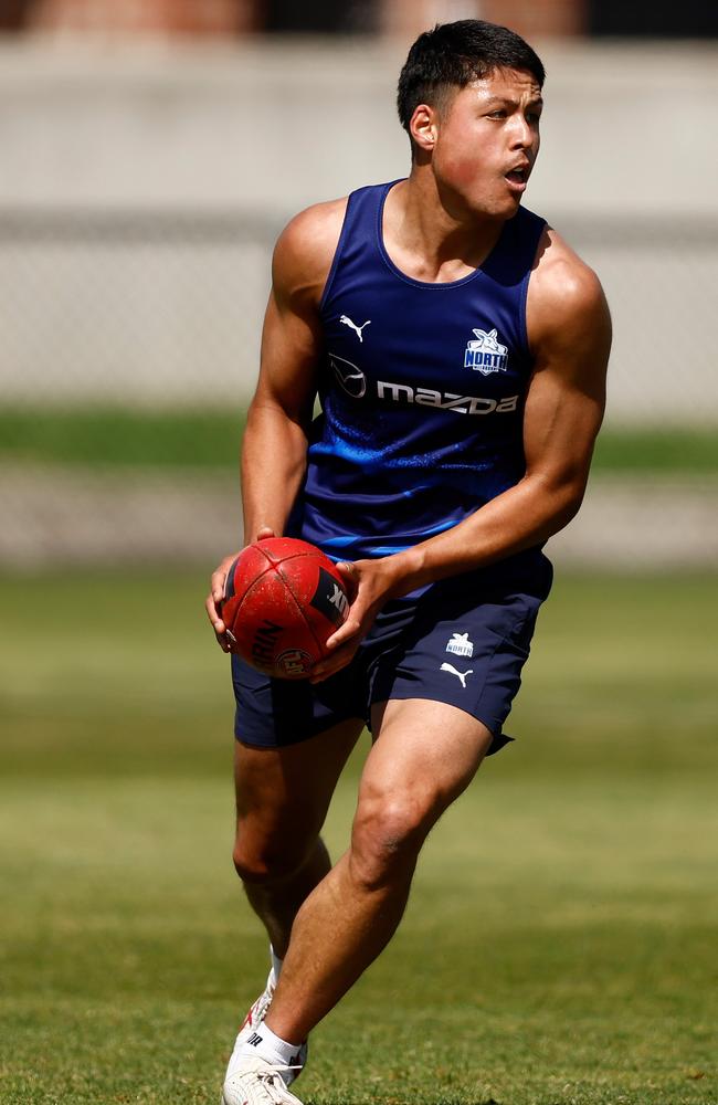 Former Hawk Connor Downie was out there training with North Melbourne. Picture: Michael Willson/AFL Photos